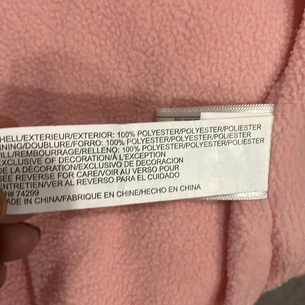 DKNY Pink/ Hot Pink Sequins Hooded Puffer Coat